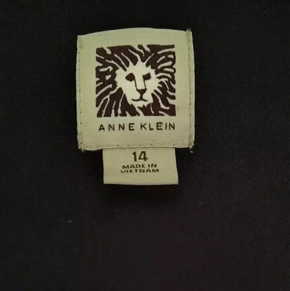 Anne Klein Womens Dress Black A Line Sleeveless Lined Ruched Stretch Size 14 - Picture 5 of 6